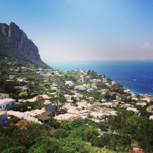 The beautiful views of the Island of Capri